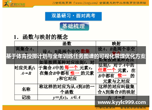 基于体育投掷计划与全年训练任务图谱的可视化管理优化方案